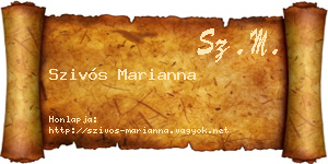 Szivós Marianna névjegykártya